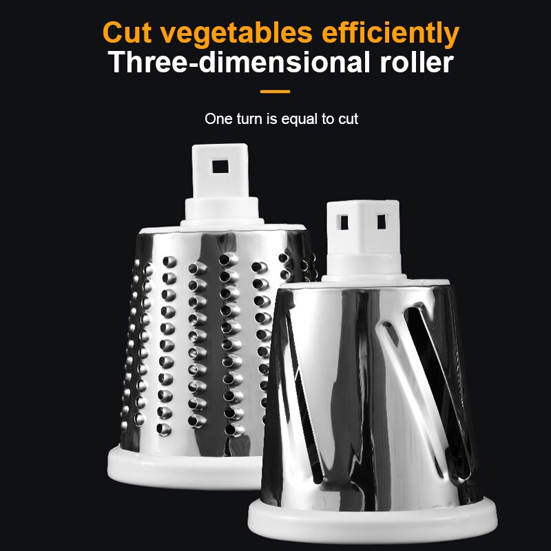 Kitchen Vegetable Cutter Stainless Steel Vegetable Cutter Multi-function Shredded Slicing Kitchen Tool Manual and Convenient