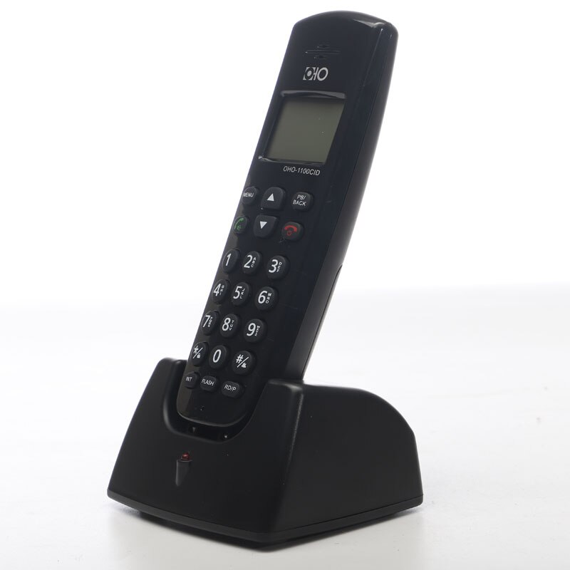 Teléfono fijo inalámbrico Digital, 16 idiomas, con identificador de llamada, manos libres, pantalla LED silenciosa, teléfono inalámbrico para el hogar y la Oficina: One Handset