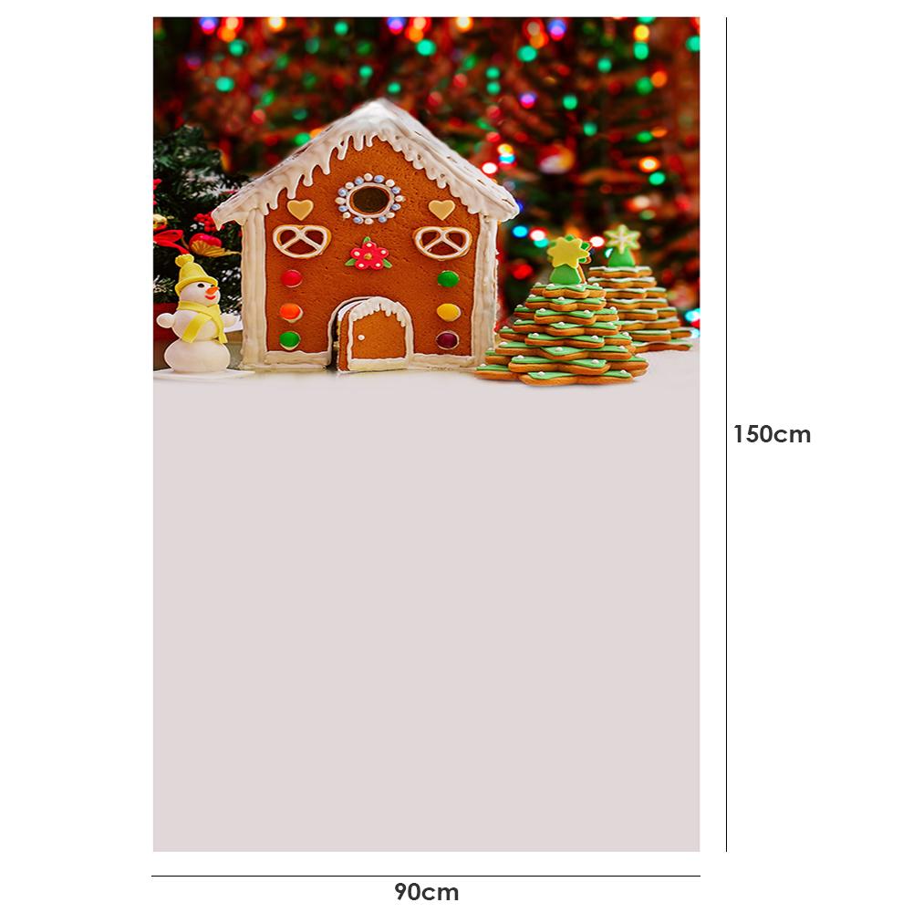 0.9 x 1.5m jul bakgrundsduk bildduk fest snöflinga träd fotostudio tyg dekoration tillbehör: A