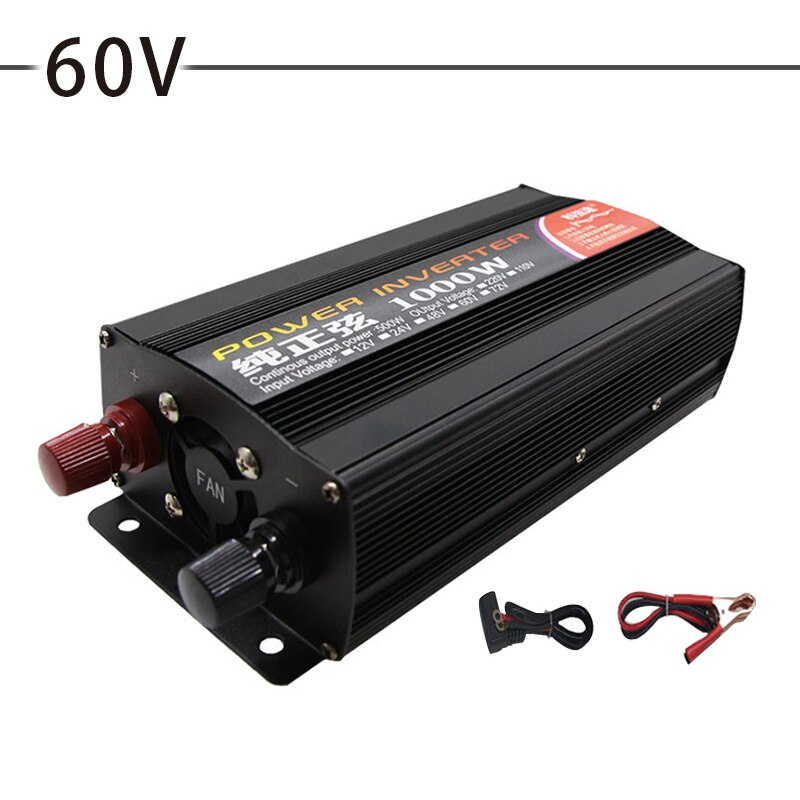 1000W Omvormer 12V 220V Zuivere Sinus DC12V/24V Naar Ac 220V 50Hz power Converter Booster Voor Huishoudelijke Auto Omvormer