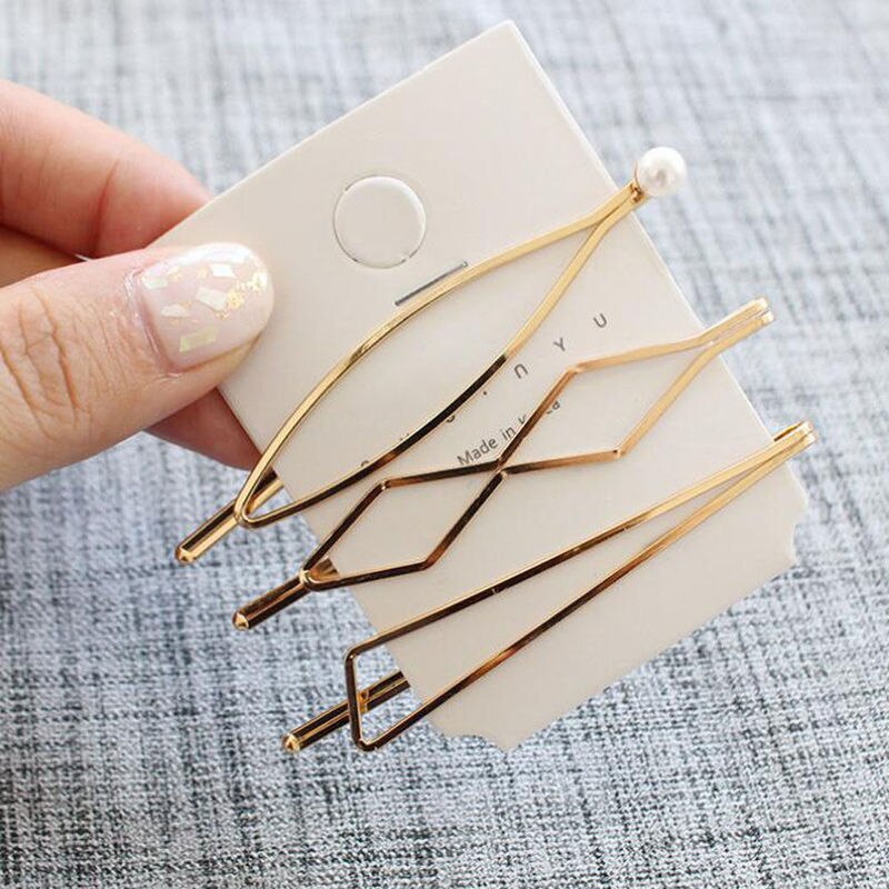 Gold Metall Haar Pins Set Perle Haar Clip für Frauen Haar Barrettes Haar Clips für Mädchen Styling Zubehör