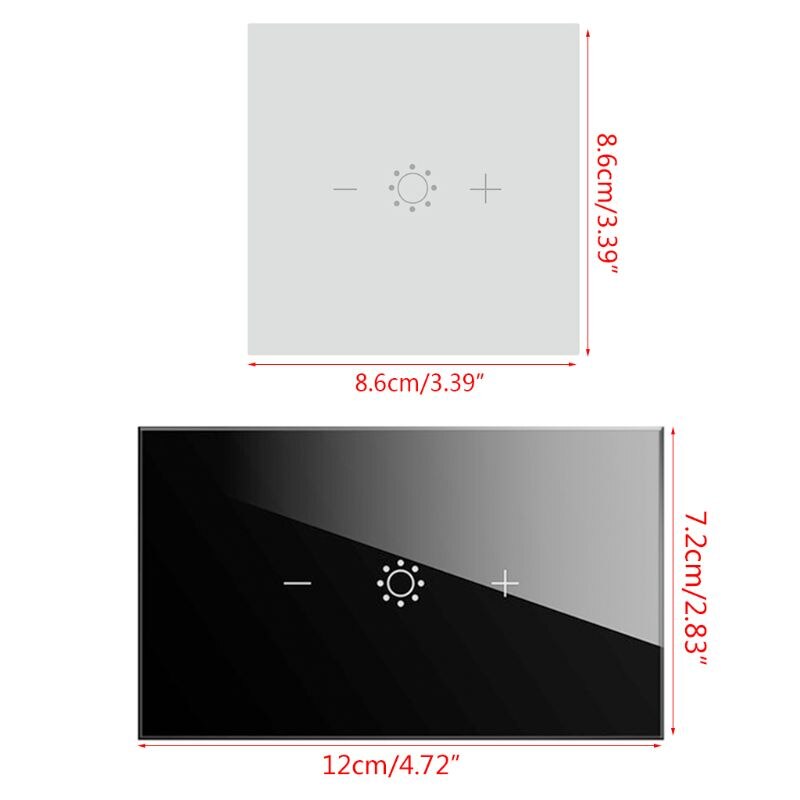 Wifi LED Smart Dimmer Light Switch EU/US Remote Control Intelligent Speaker Voice Control Timer Setting Dimmer Switch girls love