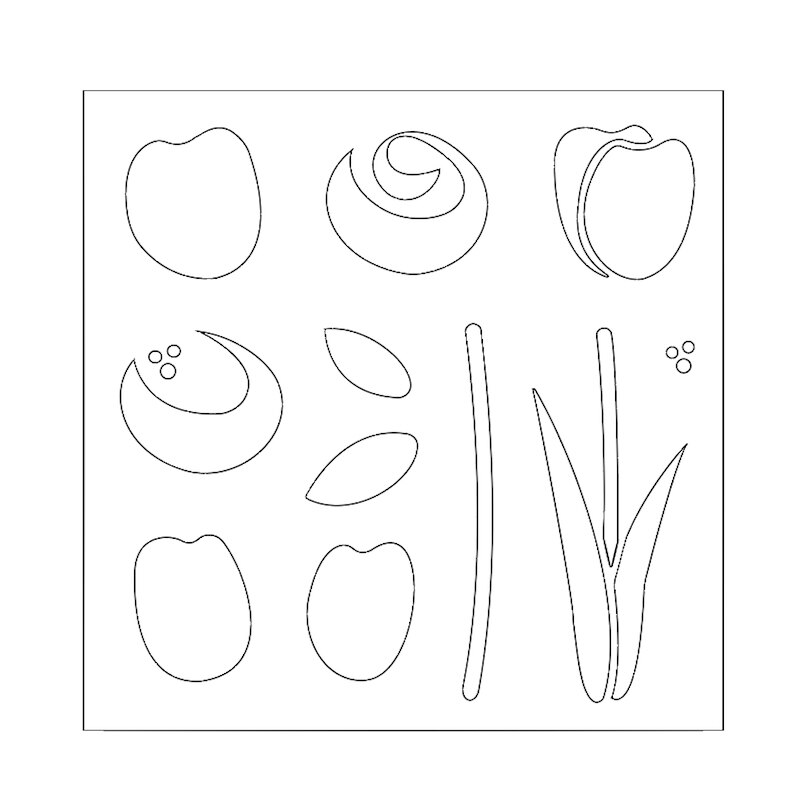 Plastic Stencil Wolken Boom Tak Vlaggen Kleine Geometrie Symmetrie Mandala Bloemen Diy Tekening Papier Kaarten Ambachten Sjablonen #18: 6