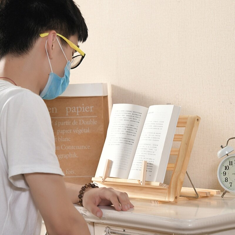 Cook Book Stand Verstelbare Leesboek Recept Houder Lade Met Pagina Papier Clips Opvouwbare Station Voor Tabletten Laptop Textbook