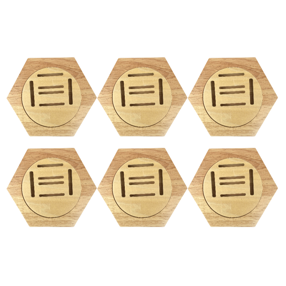 10-1PC Medal Holder Display - 1 Pack Hexagonal Honeycomb Medal Display Stand: light yellow