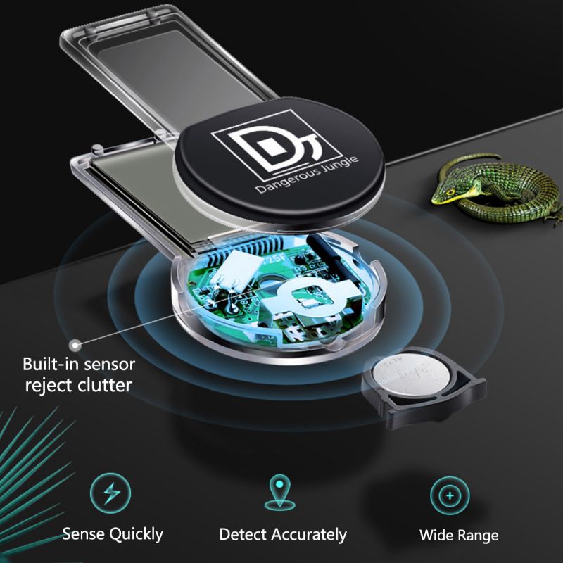 Escalada del termómetro mascotas tortuga cuerno lagarto Mane León interior crianza de reptiles caja idiota higrómetro