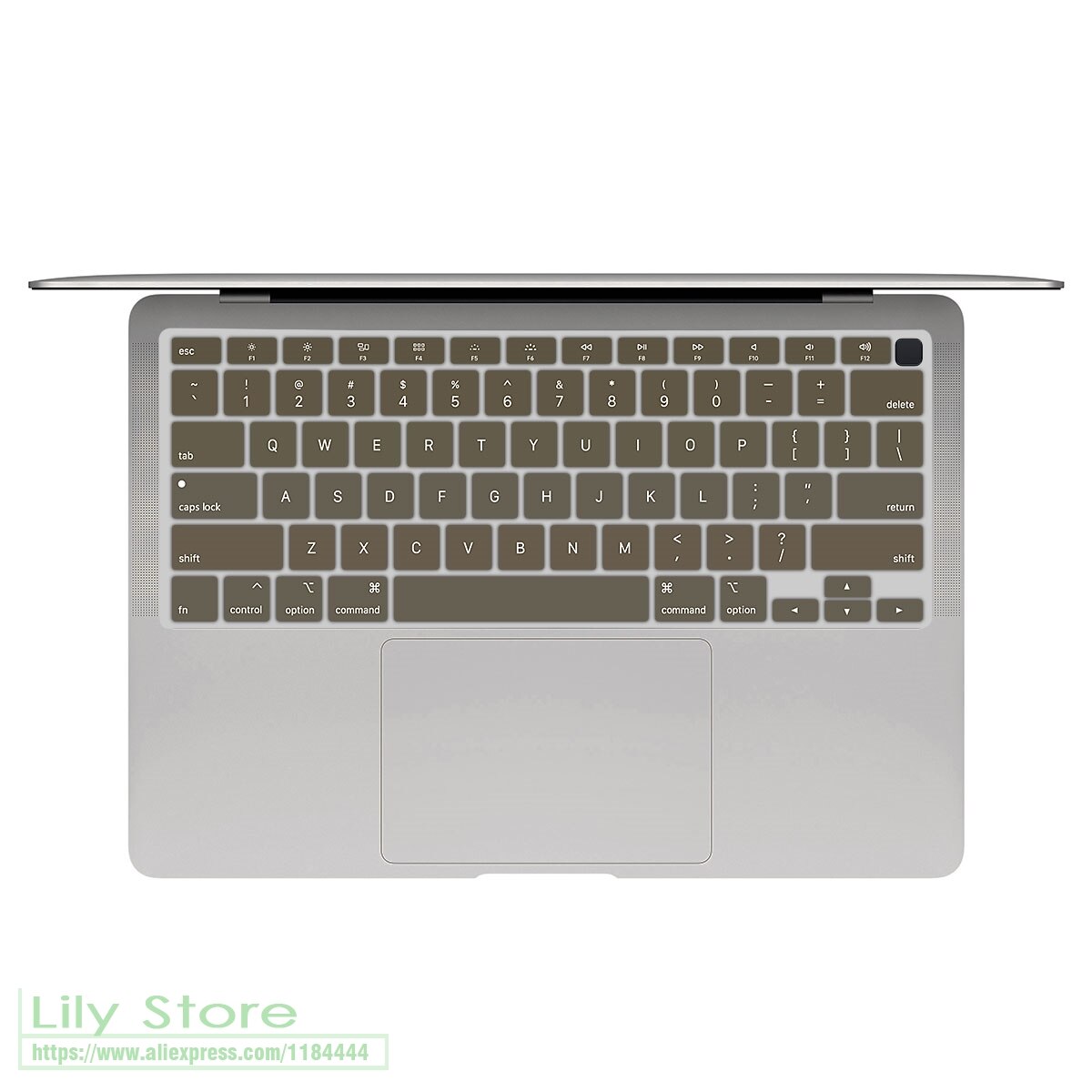 Voor Macbook Air 13 A2179 Touch Id Een 2179 Release Siliconen Engels Keyboard Skin Cover Laptop Toetsenbord: Army green