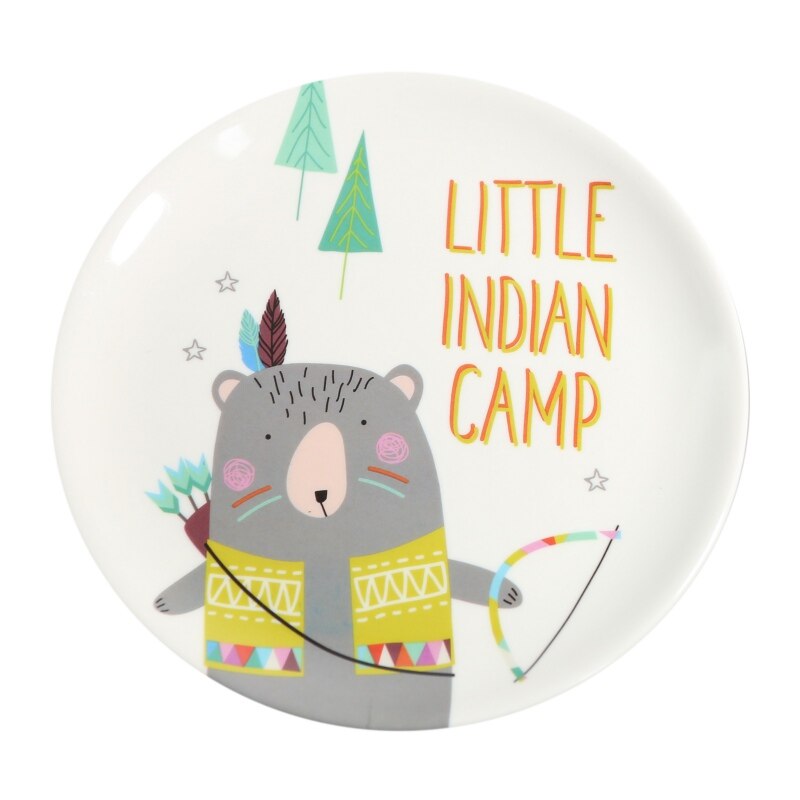 Cartoon Dinner Plates Child Breakfast Plate Fruit Dessert Plate Steak Salad Snack Cake Plates Tableware Cuisine BBQ Kitchen: A4