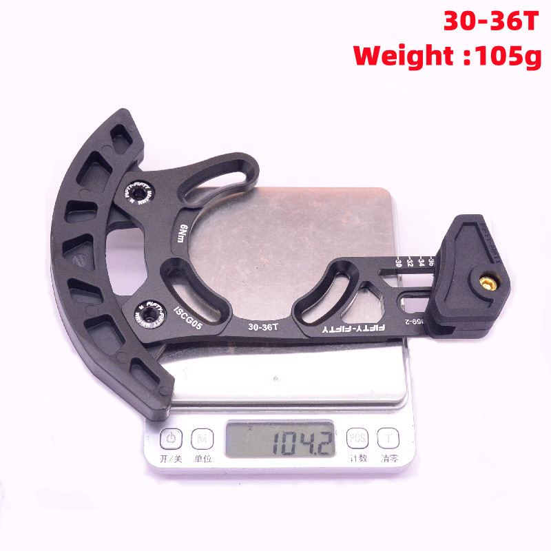 FIFTY-FIFTY DH Racing 1X Series Guía de cadena de bicicleta MTB Cadena de guía de bicicleta ISCG05 Anillo de cadena 28-34T/30-36T/32-36T/32-38T