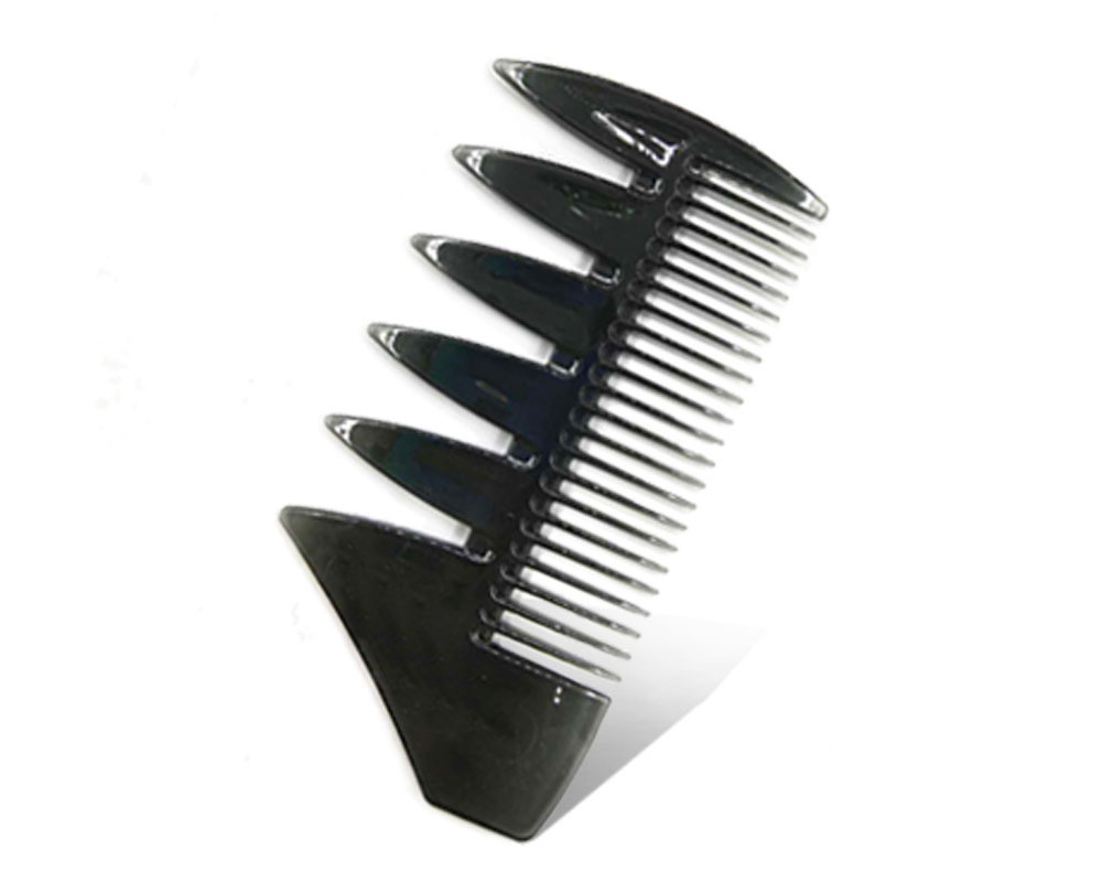 Wide Tooth Hair Comb Beauty Salon Hairdressing Brush for Men Women Double Sided Hairbrush Back Comb Fork Comb Hair Styling Tool: Black A