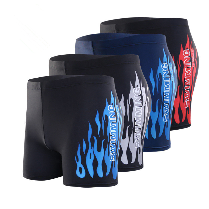 Mænd badetøj badedragt herre badeshorts badedragt swimmingpool trunks strand trusser flame boxer badpak maillot de bain homme