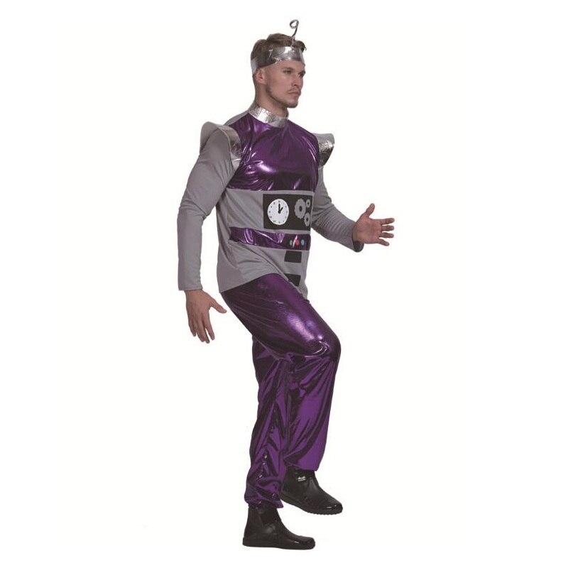 Adult Men Dance Robot Astronaut Performance Space Dance Show Time for Kids Clothing Unisex Dance Clothes Space Suit: man / L