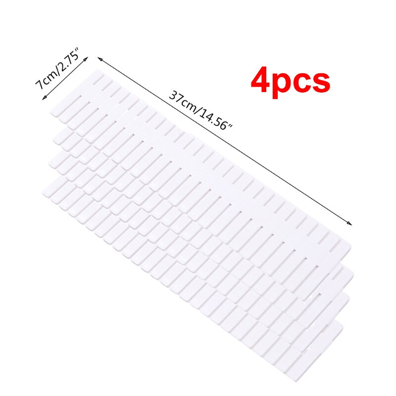 Schublade Teiler, Schublade Teiler Organisatoren 8Stck Kunststoff Netz Einstellbare Kunststoff Teiler Haushalts Lagerung machen-hoch: Weiß