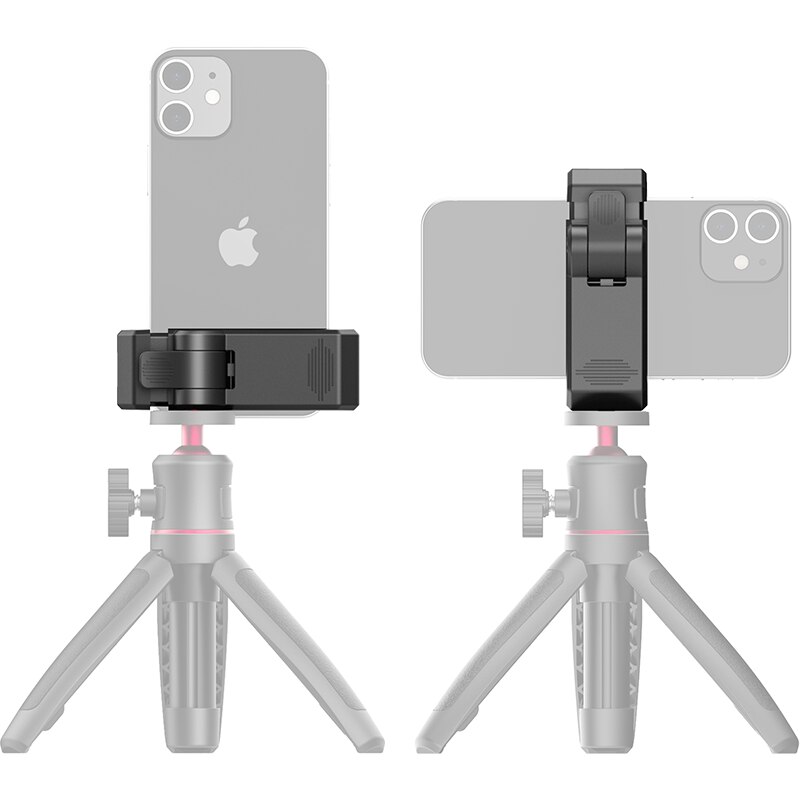 Ulanzi ST-26 Smartphone Tripod Mount Holder Clip Vertical Shooting Mount with Cold Shoe for LED Light Microphone