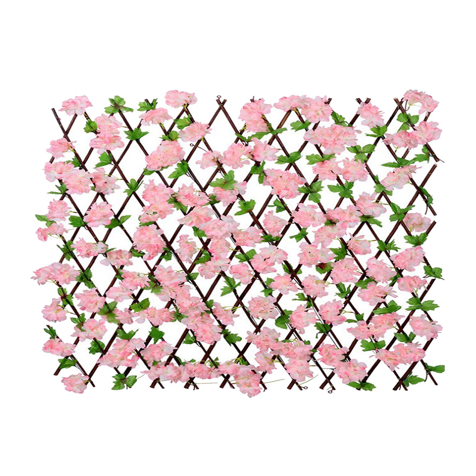 Faux Garden Trellis Expandable Wooden Fence Home Decoration Patio Yard