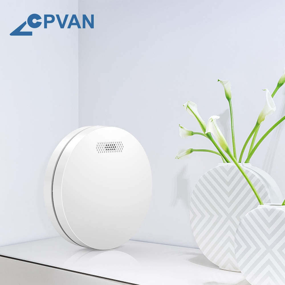 CPVAN 433MHZ Interlink Smoke Detector Sensor With CE/TUV Approval Home Security Photoelectric Rauchmelder Fire Alarm