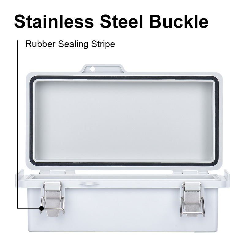 ABS Waterproof Enclosure IP67 Plastic Box Electrical Wire Junction Housing Outdoor With buckle Hasp Electronic Project Case