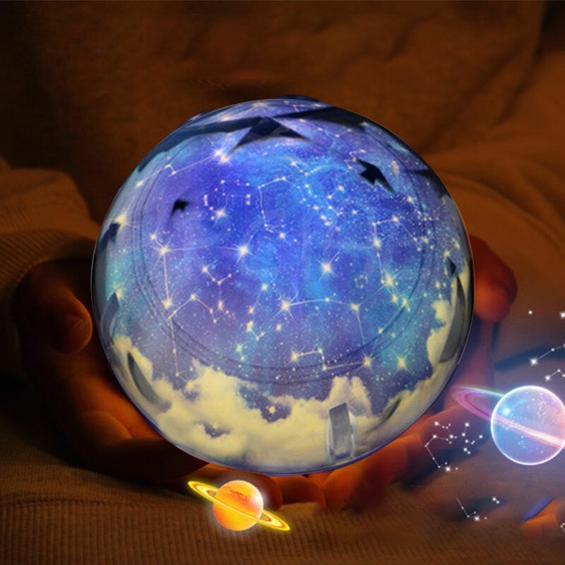 Sterrenhemel Nachtlampje Planeet Magic Projector Aarde Universe Led Lamp Kleurrijke Draaien Knipperende Ster Kids Baby Christmas: Constellation / Not Rotate