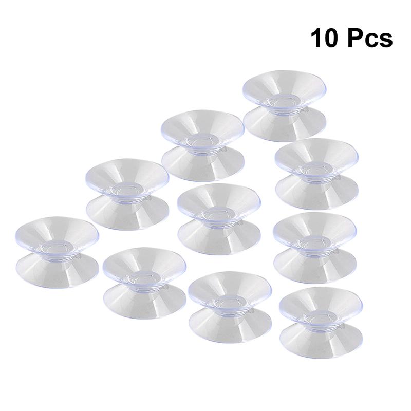 10pcs 30mm Double Sided Suction Cups Sucker Pads Multifunction Sink Storage Shelf Sucker Racks For Kitchen Supplies: Default Title