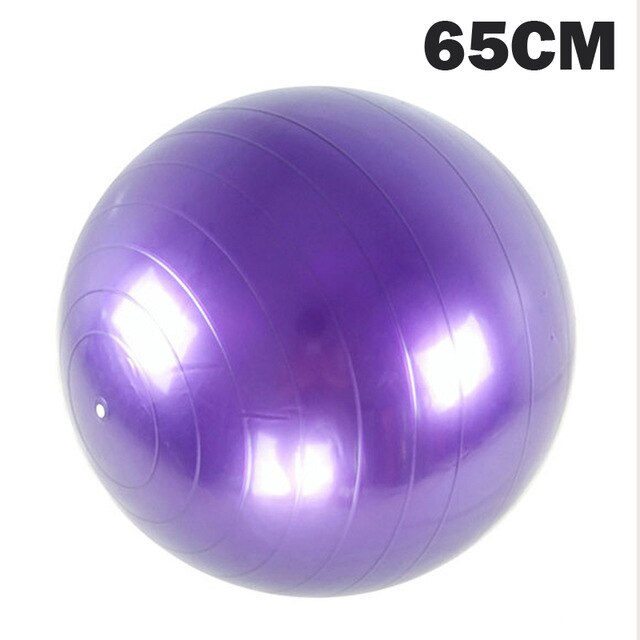 Yoga Palle E Sfere di Sport Bola Pilates Fitness Palestra Equilibrio Esercizio Pilates Allenamento Sfera di Massaggio Alleviare Il Dolore 45 centimetri 55 centimetri 65 centimetri 75 centimetri UNA Palla: 65cm purple