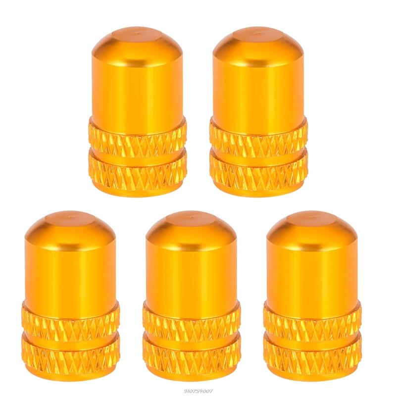 Schrader or Presta Bicycle Valve Cover, 5 Packs, Optional A/vf/v, Lightweight, Rough Erosion for Car Motorcycle 21: GD-S