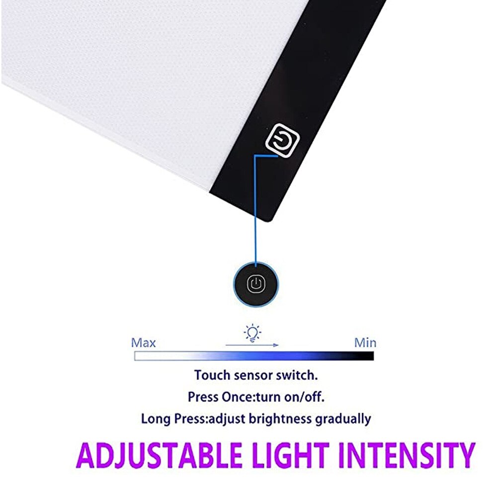 LED Diamond Painting Light Pad 80pcs 5D Diamond Painting Embroidery Accessories Tool Kits A4 Light Board Tracing Drawing Pad