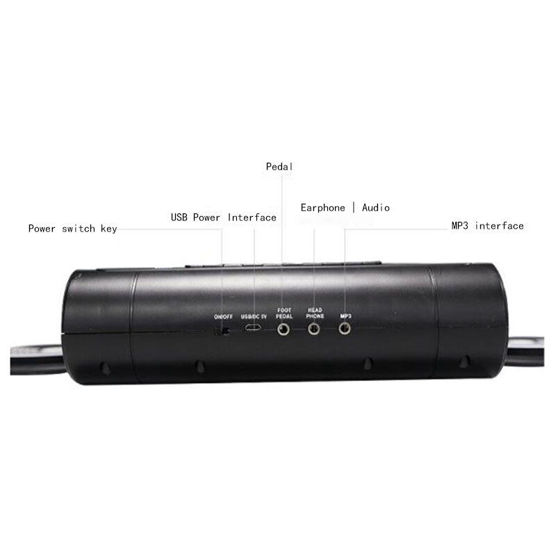 Portable Jazz Drum Jazz Drum Foldable Digital Drum Dual Speaker Stereo Electronic Drum Plug Eu