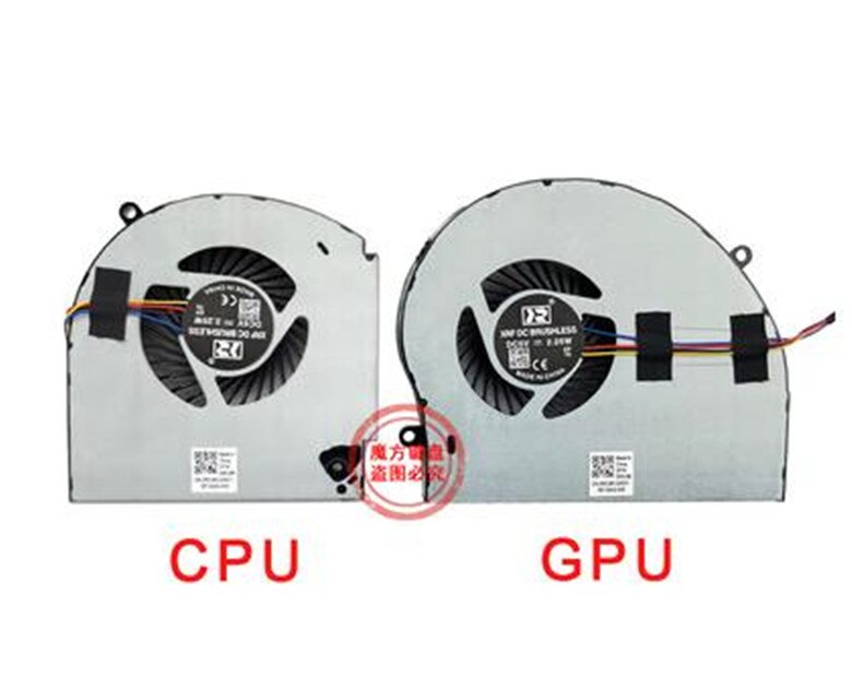 FOR Dell Alienware 17 R4 17 R5 ALW17C CPU + GPU Cooling Fan: TWO FAN