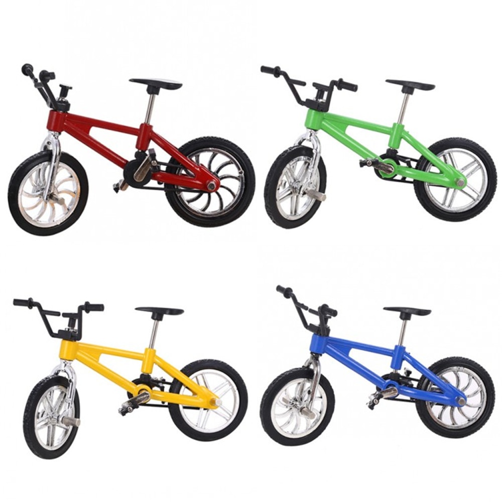 métal mini taille touche vélo jouet avec corde de frein bleu simulation alliage VTT vélo enfants éducation