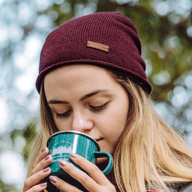 Naturehike-gorro de punto de lana para exteriores, gorro cálido para senderismo, Unisex, para correr, senderismo, deporte de escalada