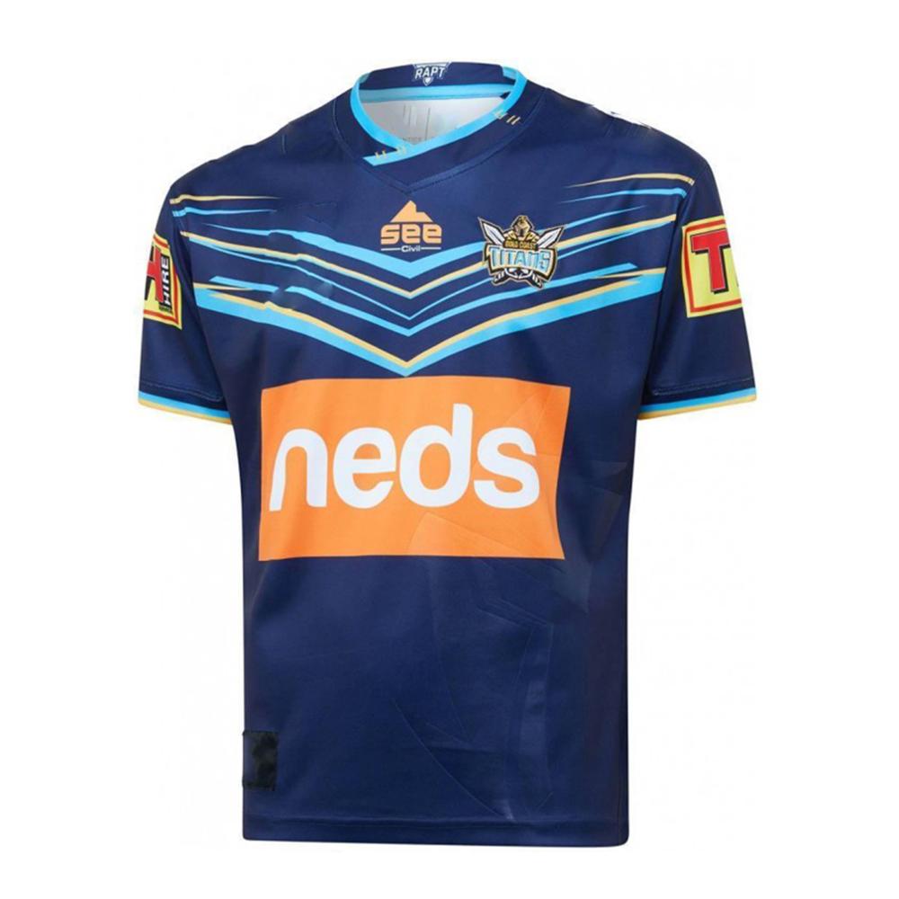 2020 oro Titans in casa Gli Uomini di Replica di Rugby Jersey di Sport Camicia S-5XL: RS433 / S