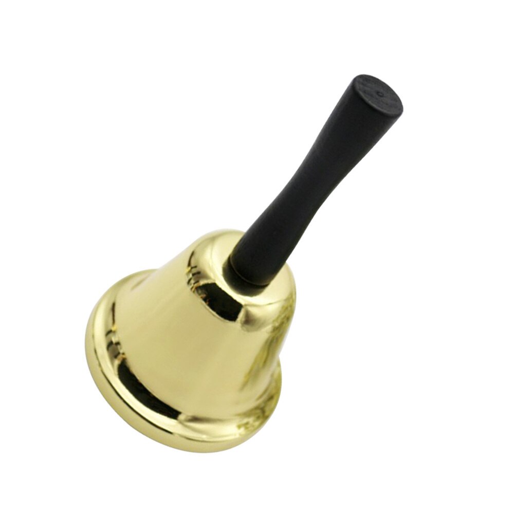 1PC campanello chiaro suono metallo solido campanello multiuso per la scuola dell'Hotel del ristorante di casa: d'oro