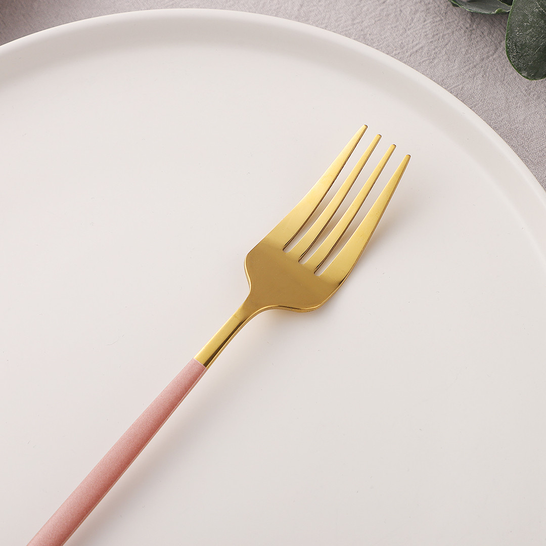 Pink Gold 32Pcs Cutlery Set Stainless Steel Dinnerware Mirror Resueable Luxury Home Knife Spoon Fork Tableware Set Flatware Set