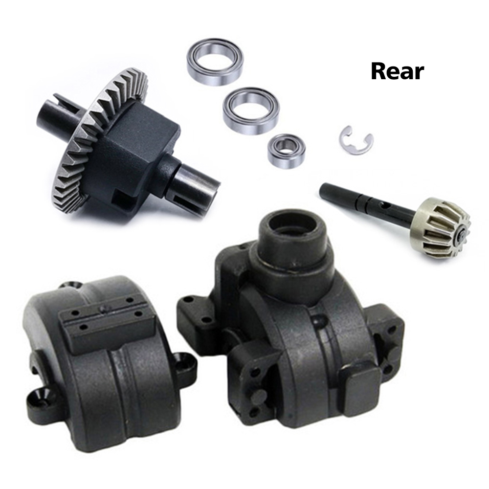 HSP Electric Car Gearbox Differential Gear Box Set 02024 02051 02030 03015 for 1/10 HSP 94111 94123 94106 94107 94108 94170: plastic rear
