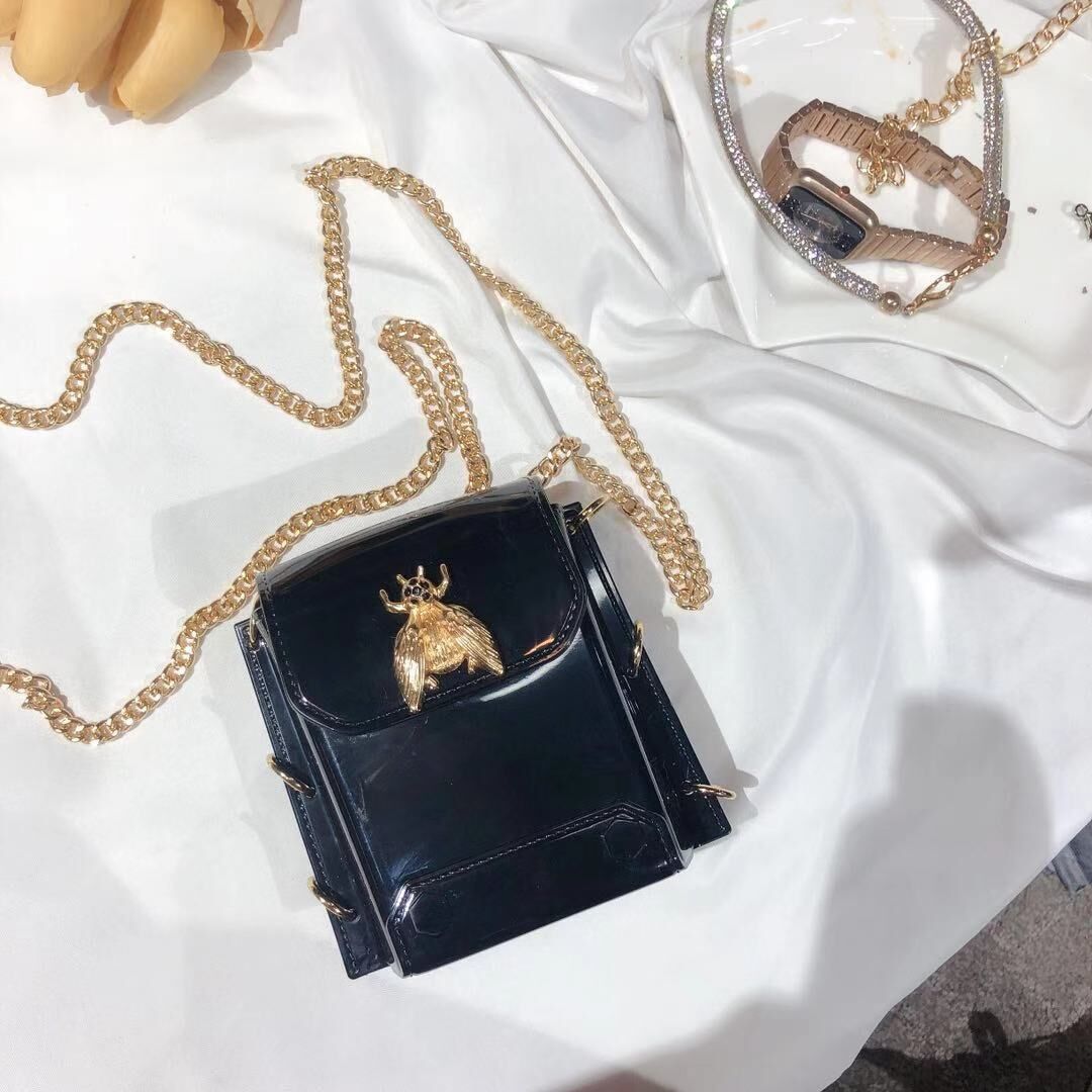 spring and summer mini bee bag shoulder messenger jelly bag live bag