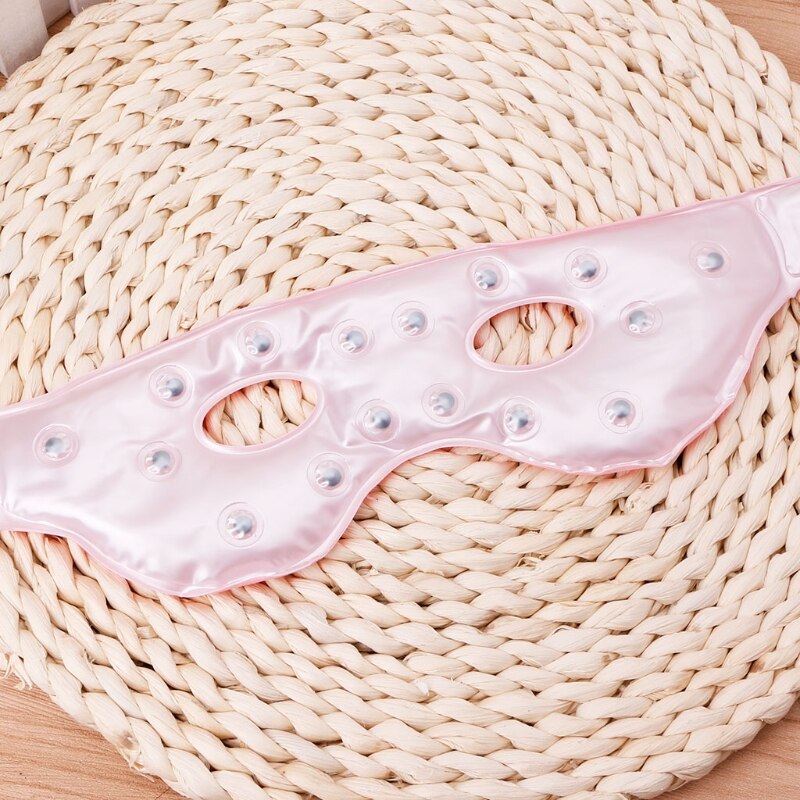 Mascarilla para ojos con imán de turmalina, Gel para dormir frío magnético novedoso, protección para los ojos con calor enfriador, antifaz de hielo