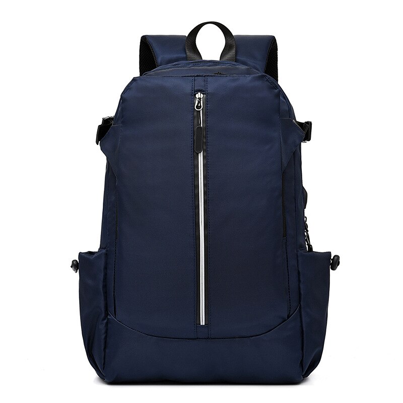 Casual Rugzak Schooltas Mannen Laptop Rugzak Mannen Reizen Zakelijke Rugzak Waterdicht Grote Capaciteit Usb Opladen Rugzak: Blue