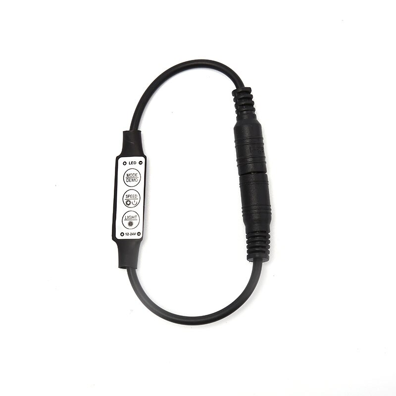 1 st mini led 3 nycklar dimmer controller 72w med hane honan dc kontakt  dc12-24v 6a