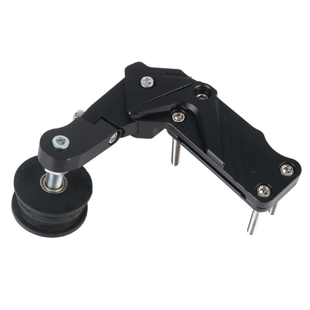 Einstellbare automatische Einstellung Kettenspanner Spannrad Kettenspanner Universal- Motorrad breite Kette Anti-Rutsch-Gerät: Schwarz