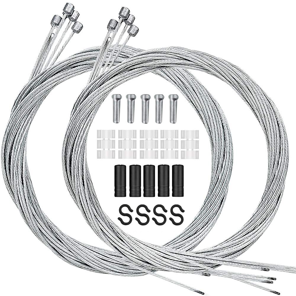 10PCS bicycle shift cable, bicycle shift cable kit for mountain and road bikes, free assembly accessories: Default Title