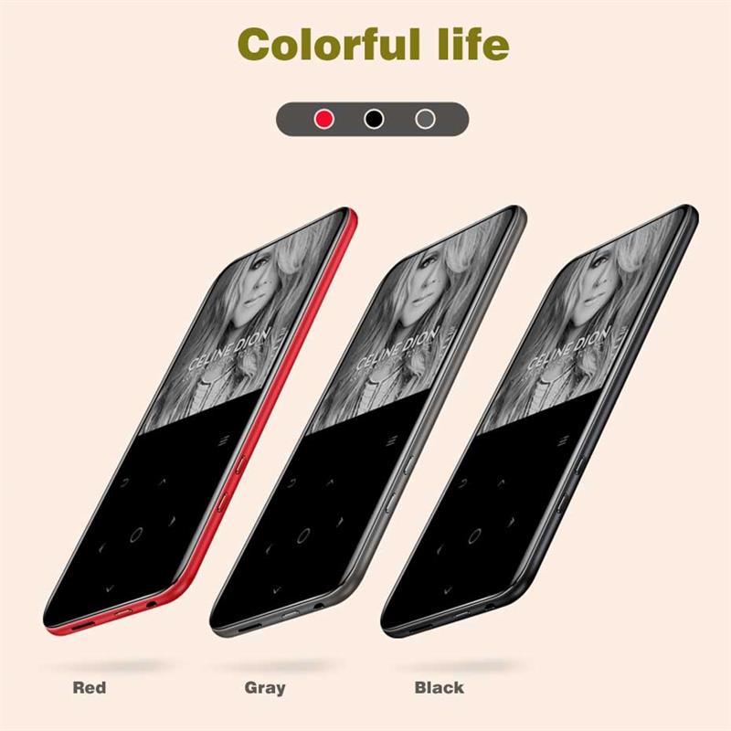 Bluetooth 4.1 Touch Button MP4 Music Player Bulit-in Speaker 8G/16G with FM Radio/Recording Portable Slim Lossless Sound Walkman