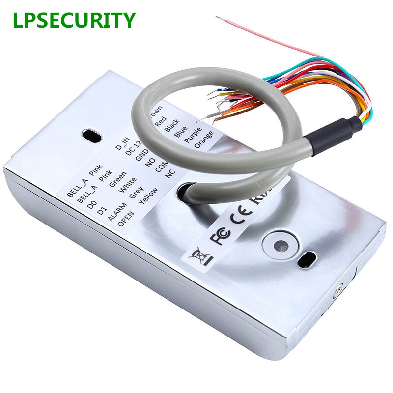LPSECURITY OUTDOOR Metal Keypad RFID Card Reader keypad Door Access Control for sliding/swing gate opener