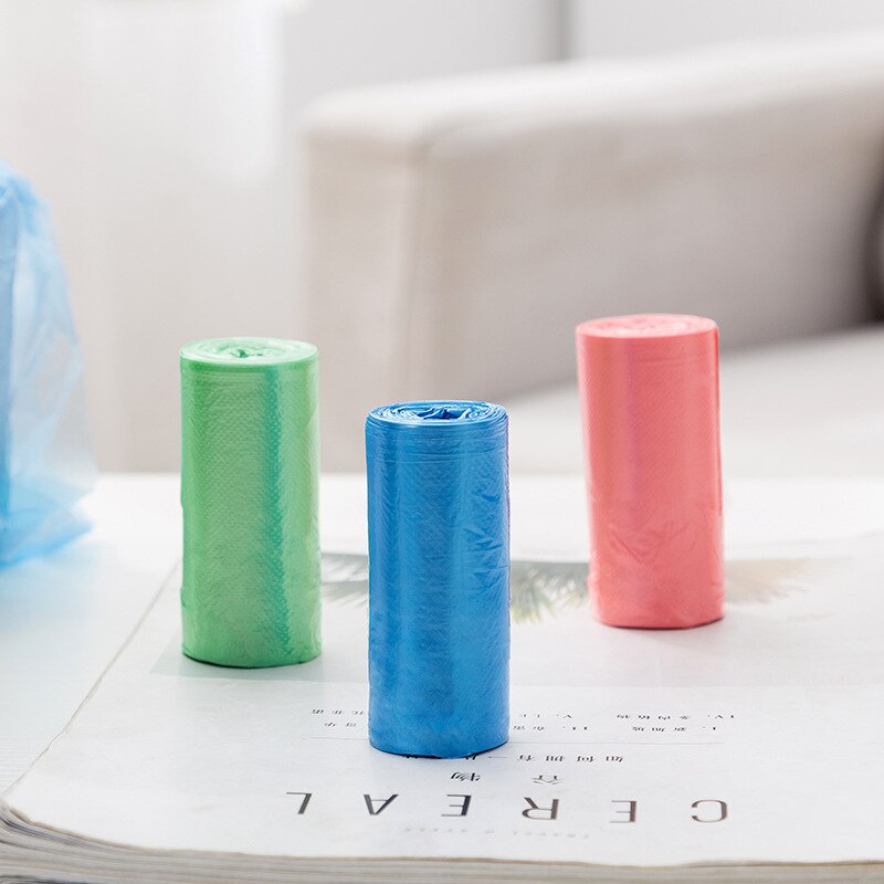 20 stks/rol 35x45 cm Mini Wegwerp Vuilniszakken voor Auto Tafel Gebruik Vest Type Vuilniszakken kleine Plastic Zakken