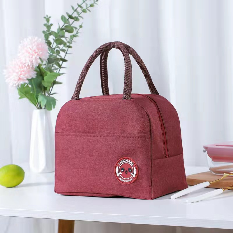 Portable Lunch Bag Cotton Thermal for Kids Insulated Waterproof Canvas Picnic Food Storage Insulation Cool Food Storage Bag Box: as shown3