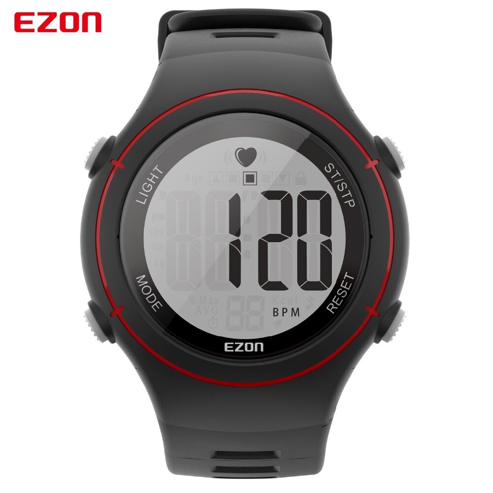 EZON T037 Mannen Vrouwen Sport Polshorloge Digitale Hartslagmeter Outdoor Running Horloges Alarm Chronograph smart horloge