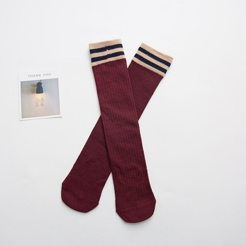 Schudden harajuku Leuke Japanse High School Meisjes Katoen lange sokken Losse Gestreepte Multi kleuren vrouwen Crew Sokken voor Herfst Winter: C5