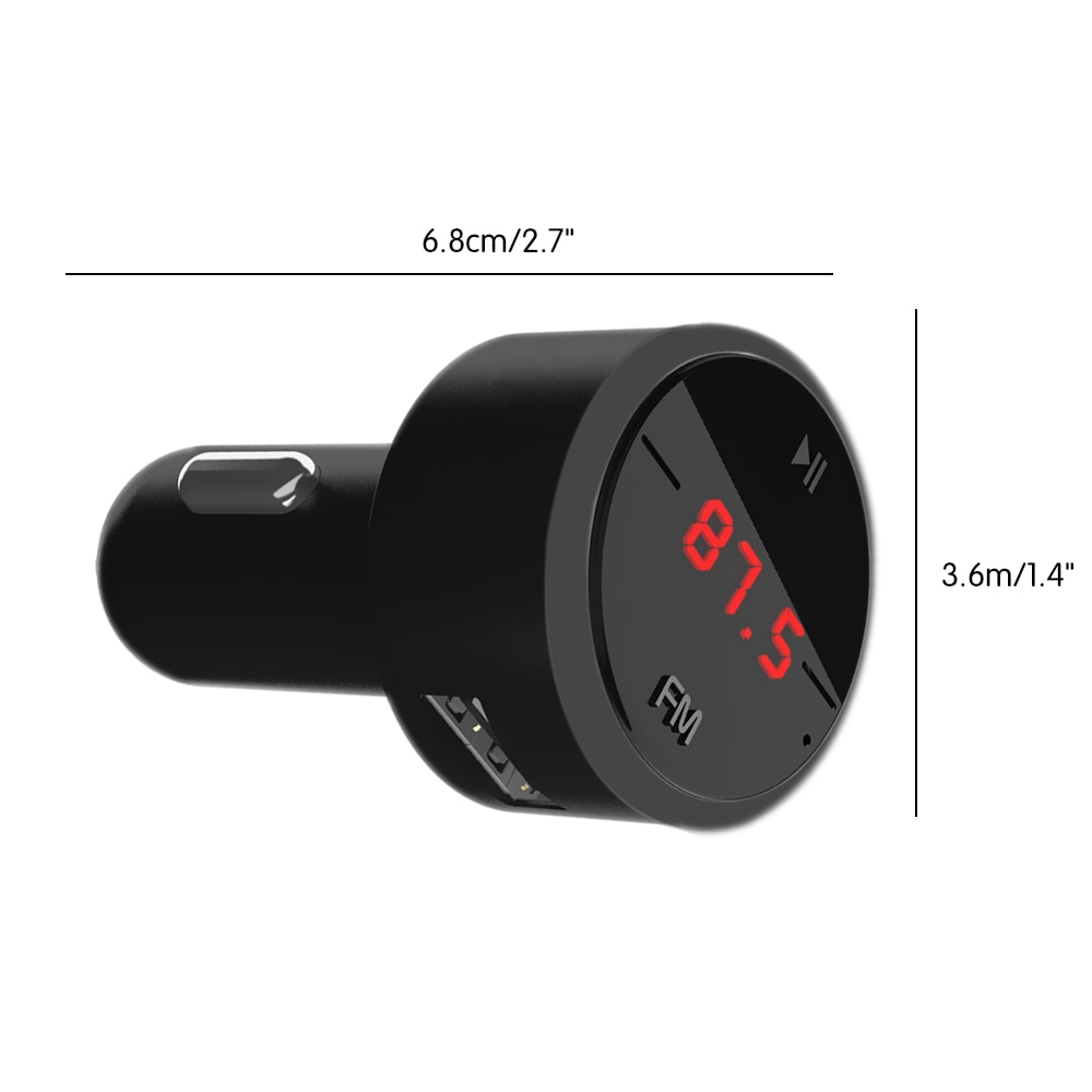 Mini Handsfree Draadloze Bluetooth Fm-zender Lcd MP3 Speler Usb Charger 3.1A Handen Gratis Handig Fm-zender Car Kit