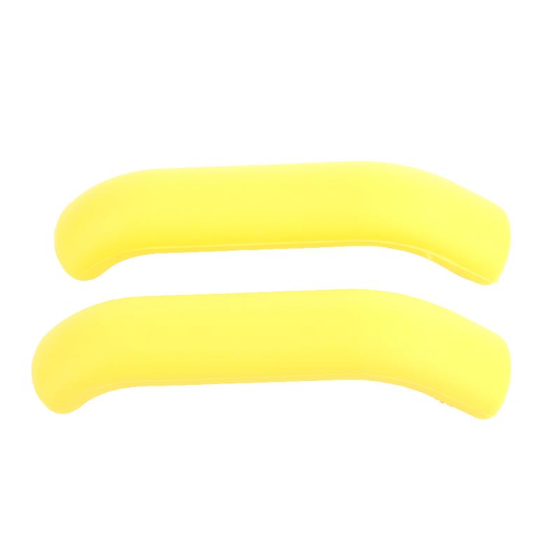 1 par de protectores de manguito de goma para palanca de freno de bicicleta MTB tipo palanca de partes de freno de bicicleta piezas de repuesto para accesorios de bicicleta: Amarillo