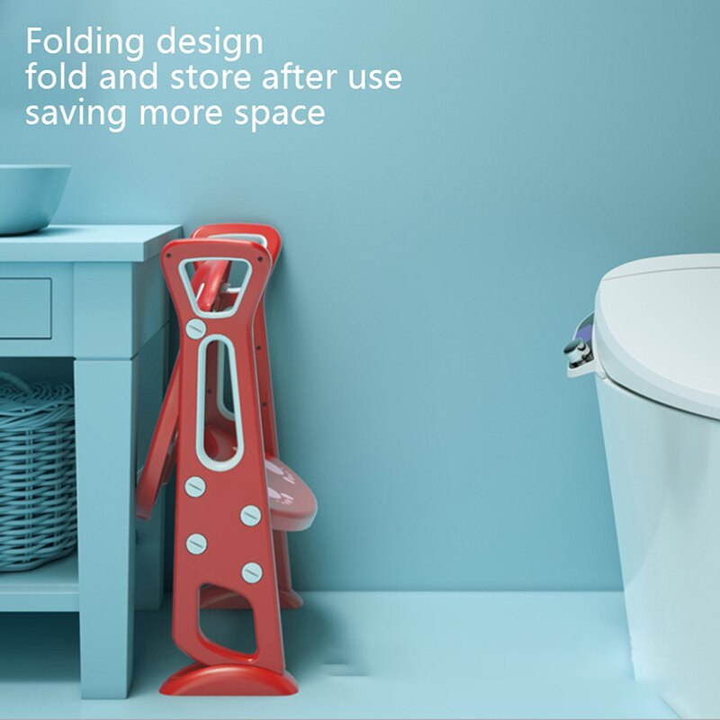 Comfort Baby Potty Training Ladder Potty Infant Kid Children Folding Safety Child Seats Urinal Toilet Trainer Folding Seat Pot