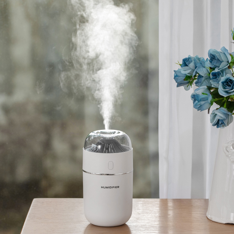 Mini Small Volcano Humidifier Essential Oil Diffuser 320ml Aroma Lamp LED Night Light USB Ultrasonic Fogger Car air freshener
